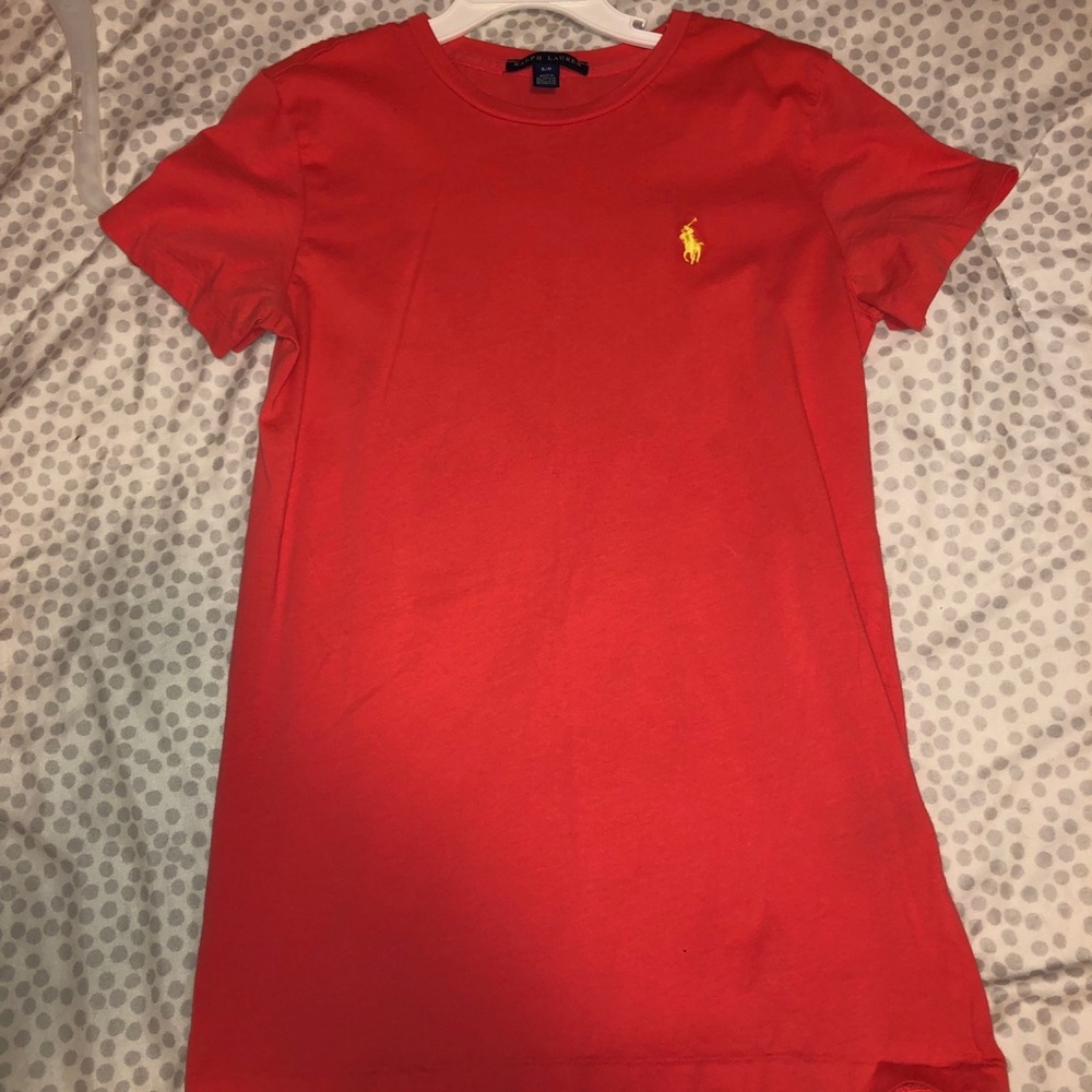 Red/orange polo short sleeve
